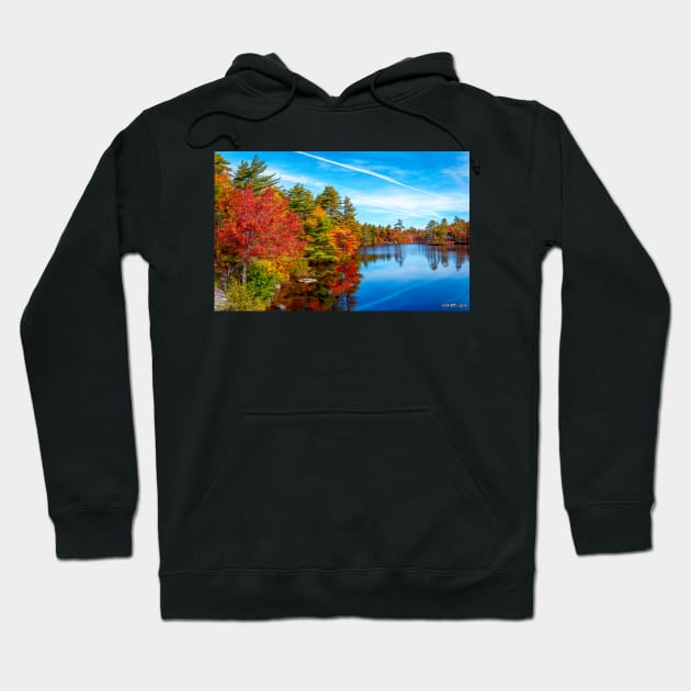 Autumn Colors at Kearney Lake 01 Hoodie by kenmo